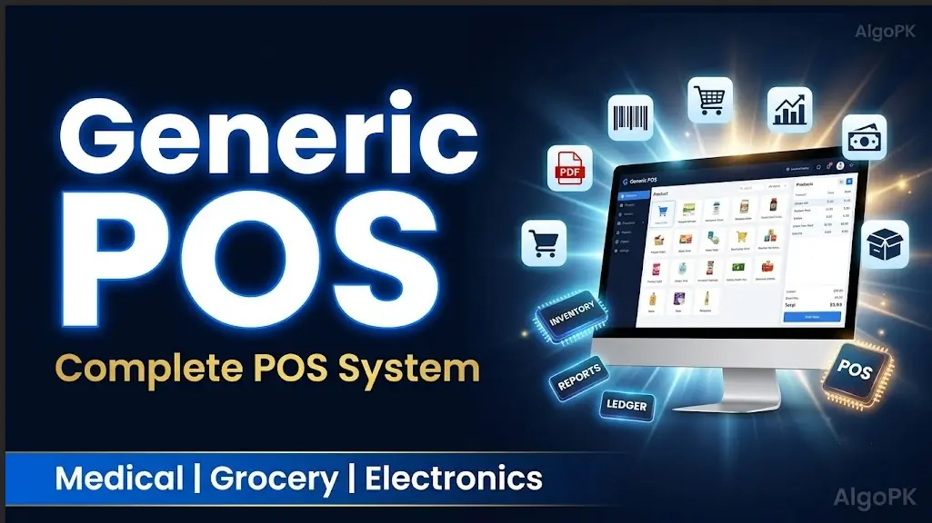Generic POS  Smart Business Software for Every Store Type | Inventory + Ledger + PDF Reports