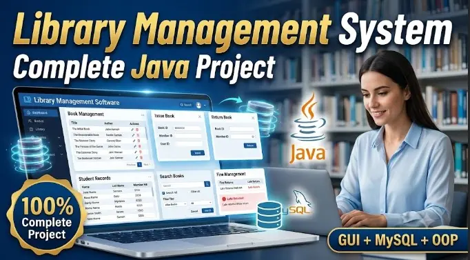 Library Management System in Java with GUI and MySQL Complete Source Code